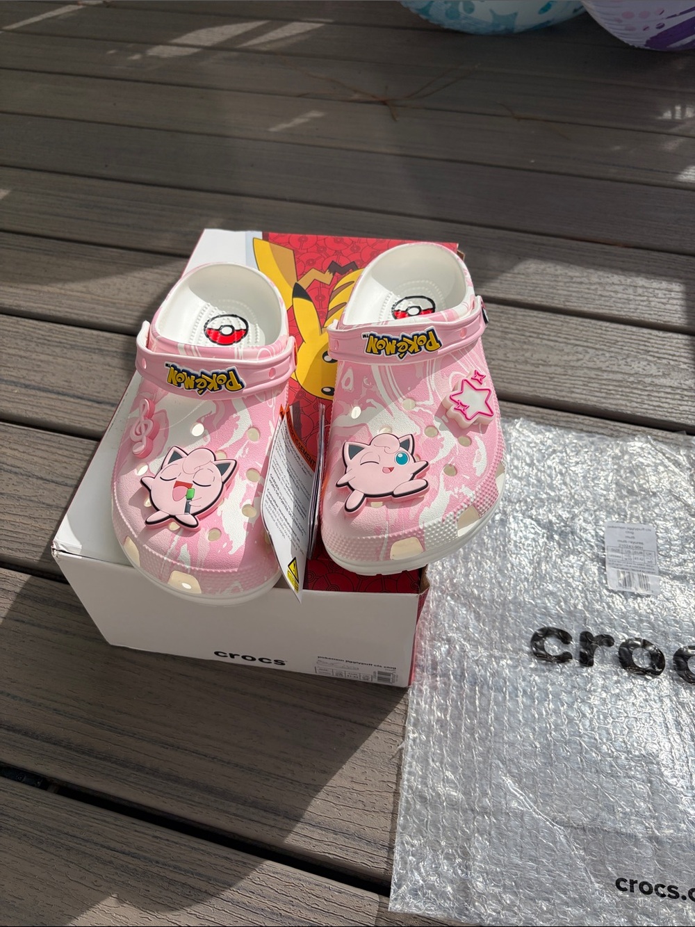CROCS Pink Jigglypuff Pokémon Clog Sandals